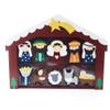 Kurt Adler 2-3-Inch Wooden Children's Nativity Set with Stable and 10 Figures view 1