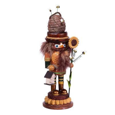 Kurt S. Adler 15-Inch Hollywood Bee Keeper Nutcracker, Multicolor
