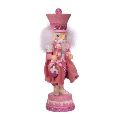 Kurt S. Adler 15-Inch Hollywood Pink Sweet Soldier Nutcracker