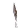 Kurt Adler 16-Inch 8-Point White, Gold and Silver Star Treetop view 3