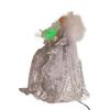 Kurt Adler 12-Inch CUL Fiber Optic LED Silver Angel Treetop, Multicolor view 3