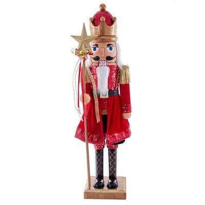 Kurt S. Adler 32-Inch Plastic Red and Gold King Nutcracker
