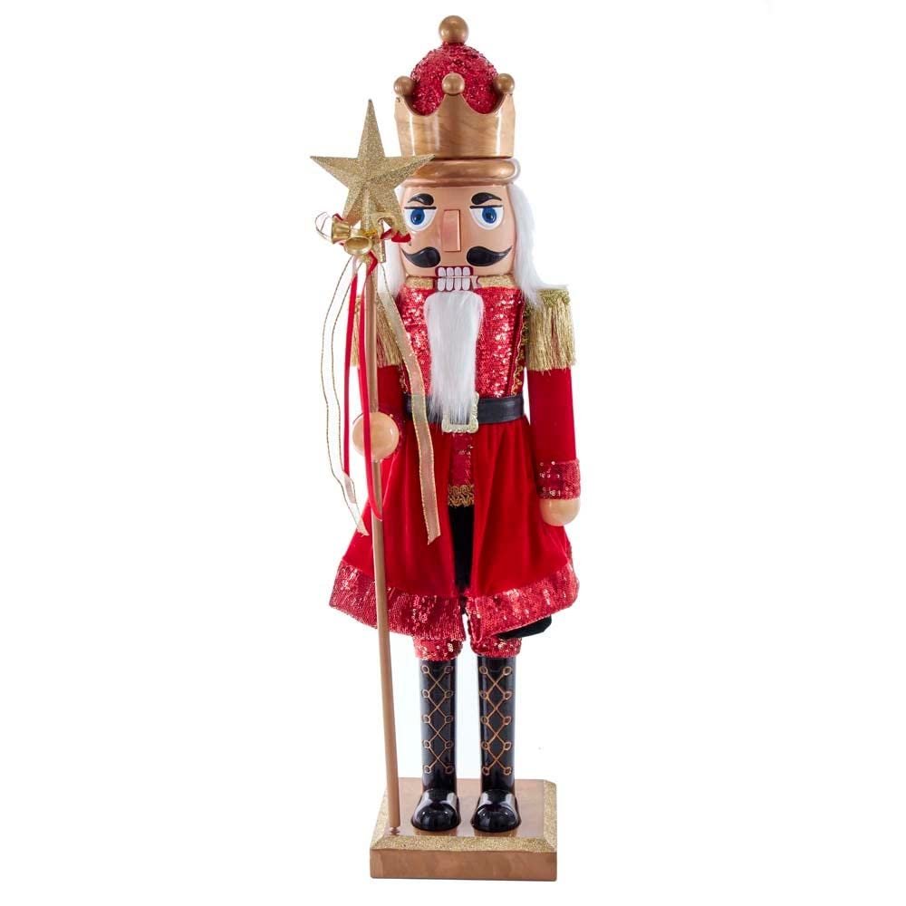 Kurt S. Adler 32-Inch Plastic Red and Gold King Nutcracker