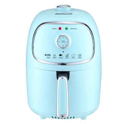 Brentwood Appliances AF-202BL 2-Quart 1,200-Watt Electric Air Fryer with Timer and Temperature Control (Blue)