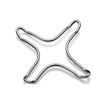 Tredoni 2 Gas Stovetop/Hob Ring Reducer for Coffee Makers & Small Pots/Pans, 9.5x9.5cm (Diagonal - 5"//12.5cm)