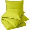 Comfort Store Bedding 2 Piece 500 GSM Comforted Set Collection Organic Cotton 600 Thread Count Solid 1 Duvet Cover, 1 Comforter (Green Cal. King, Set of 2) view 2