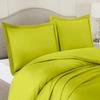 Comfort Store Bedding 2 Piece 500 GSM Comforted Set Collection Organic Cotton 600 Thread Count Solid 1 Duvet Cover, 1 Comforter (Green Cal. King, Set of 2) view 3