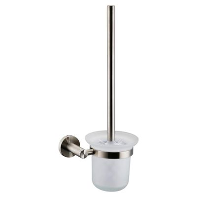 Bagno Nera Stainless Steel Toilet Brush in Satin Nickel