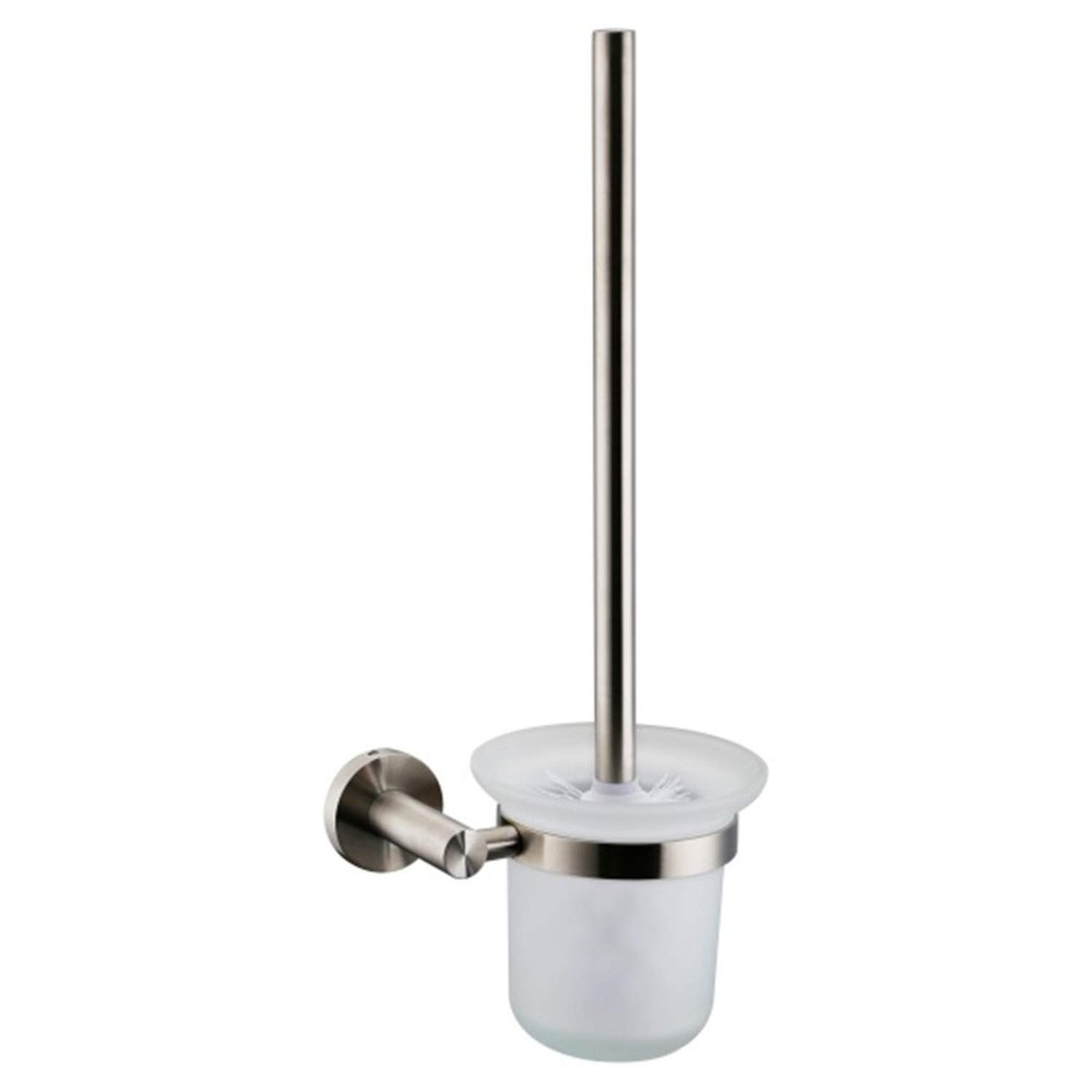Bagno Nera Stainless Steel Toilet Brush in Satin Nickel