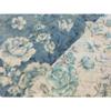 3 Piece Traditional Patchwork Quilt Set, All Season Beautiful Floral Embroidered Toile Pattern French Country Shabby Chic Bedding Set Queen, Reversible Sophisticated Design White Blue Cotton Quilt view 3