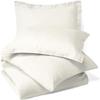 Comfort Store Bedding 2 Piece 500 GSM Comforted Set Collection Organic Cotton 1000 Thread Count Solid 1 Duvet Cover, 1 Comforter (Ivory Short Queen, Set of 2) view 2