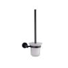 Lexora Home Bagno Nera Stainless Steel Toilet Brush in Matte Black view 1