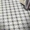 Moroccan Mosaic & Tile House CTP46-01 Safi Handmade Cement Tiles, Pack of 12, Warm Grey, Black, and White view 2