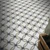 Moroccan Mosaic & Tile House CTP46-01 Safi Handmade Cement Tiles, Pack of 12, Warm Grey, Black, and White view 3