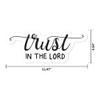 MightySkins Trust in The Lord Peel and Stick Art Removable Cute Stylish Funny Cartoon Dorm Room Decor Vinyl Wall Decals Sticker, 12" On Its Longest Side view 2
