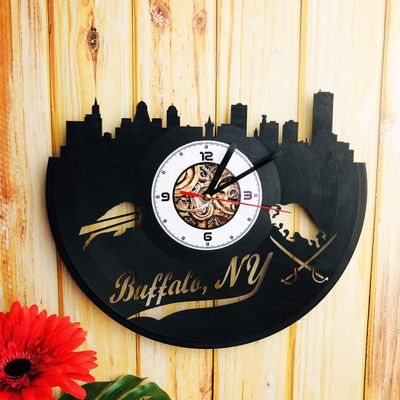 Wall Clock Shop Clock Made of Vinyl Record Decor Original Design Birthday, Wedding, Anniversary, Women, Men, Friends, Girlfriend Boyfriend