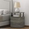 Furinno JAYA Utility Design End Table, French Oak Grey view 2