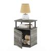 Furinno JAYA Utility Design End Table, French Oak Grey view 4
