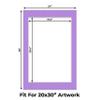CountryArtHouse Light Purple Acid Free 24x36 Picture Frame Mats with White Core Bevel Cut for 20x30 Pictures - Fits 24x36 Frame - One Mat view 2