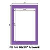 CountryArtHouse Purple Acid Free 24x36 Picture Frame Mats with White Core Bevel Cut for 20x30 Pictures - Fits 24x36 Frame - One Mat view 2