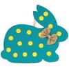 Fun Express Burlap Bunny Door Hanger - Charming Easter & Spring Home Decor - Perfect for Front Doors Entryways and Holiday Celebrations - Cute Bunny Design for Festive Touch - 1 Piece view 1