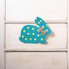Fun Express Burlap Bunny Door Hanger - Charming Easter & Spring Home Decor - Perfect for Front Doors Entryways and Holiday Celebrations - Cute Bunny Design for Festive Touch - 1 Piece view 2