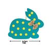 Fun Express Burlap Bunny Door Hanger - Charming Easter & Spring Home Decor - Perfect for Front Doors Entryways and Holiday Celebrations - Cute Bunny Design for Festive Touch - 1 Piece view 3