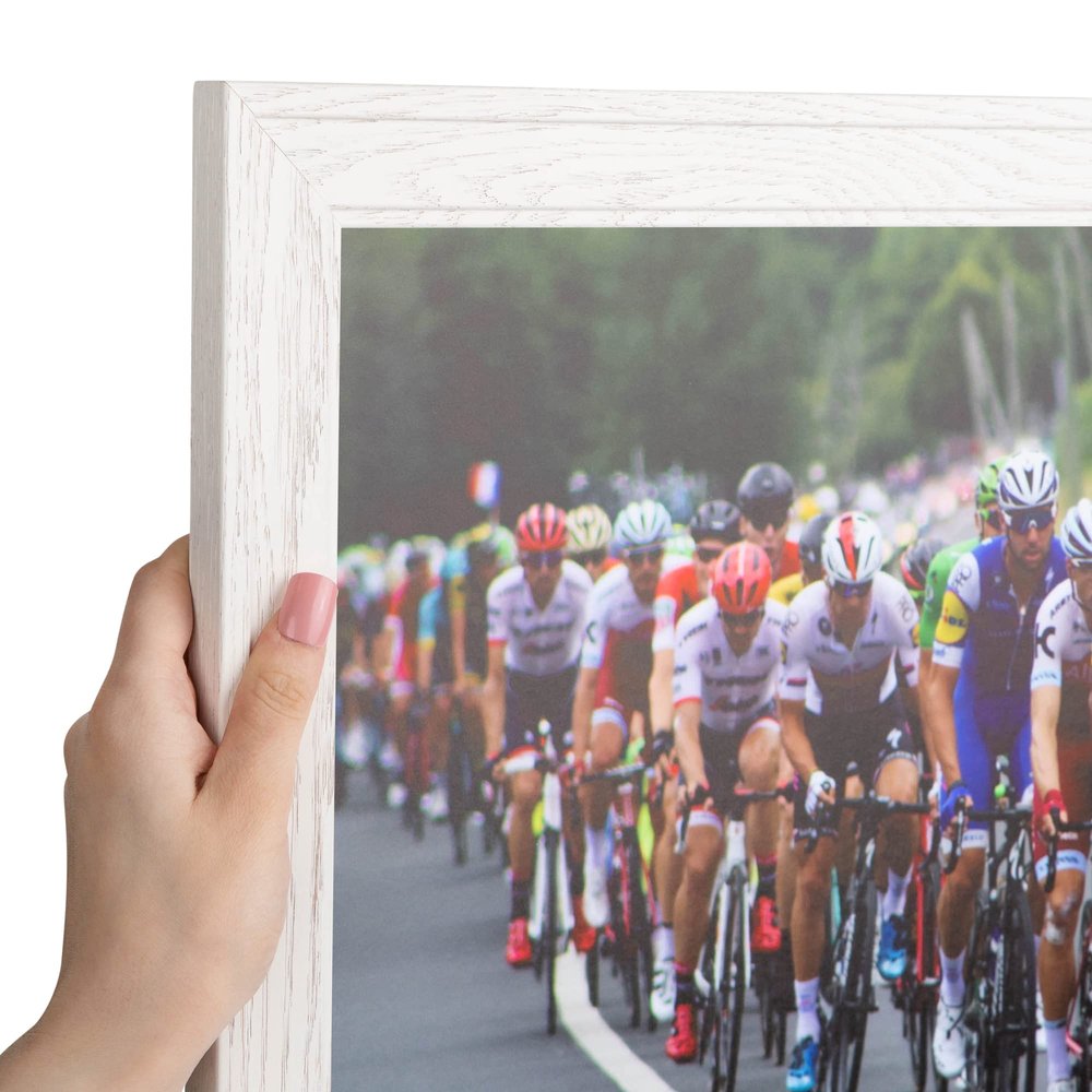 ArtToFrames 5x47 Inch White Picture Frame, This 1.50 Inch Custom Wood Poster Frame is White, Great for Your Art or Photos - Comes with Economy Acrylic