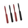 Hemoton Silicone Spatula Set, 4pcs Silicone Spatula, Non-stick Rubber Spatulas ith Reinforced Stainless Steel Core, Cake Scraper Cutter Baking Tools for Pastry Butter(Black+Red) view 2