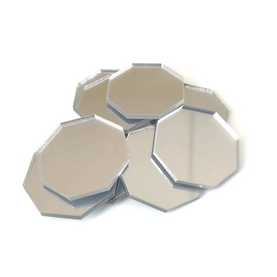 Octagon Shaped Crafting Mirrors, Set of 10, Shatterproof Acrylic, 1 Inch