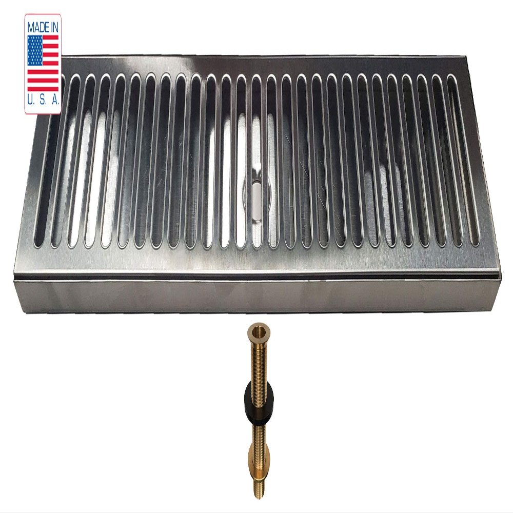 Bev Rite Drip Tray, 24" X 5", Stainless Steel