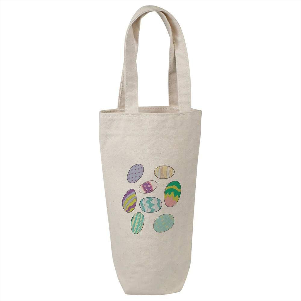 Azeeda 'Easter Eggs' Cotton Wine Bottle Gift/Travel Bag (BL00008280)