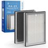 Medify MA-25 Genuine Replacement Filter Set for Allergens, Smoke, Wildfires, Dust, Odors, Pollen, Pet Dander | 3 in 1 with Pre-filter, HEPA H13 and Activated Carbon | Removal to 0.1 Microns | 1-Pack view 1
