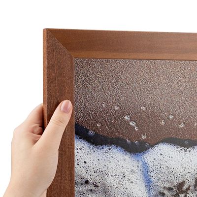ArtToFrames 24x48 Inch Brown Picture Frame, This 1.38 Inch Custom Wood Poster Frame is Walnut, Great for Your Art or Photos - Comes with Economy Acrylic