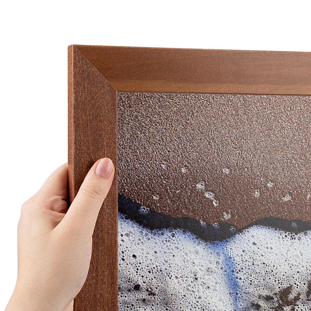 ArtToFrames 24x48 Inch Brown Picture Frame, This 1.38 Inch Custom Wood Poster Frame is Walnut, Great for Your Art or Photos - Comes with Economy Acrylic