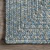 nuLOOM 2' x 8' Solid Hand Braided Indoor/Outdoor Area Rug, Pet-Friendly, High Traffic, Weather Resistant, for Patio, Balcony, Bedroom, Living, Dining Room, Wynn Aqua view 4