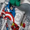 Jay Franco Marvel Avengers Comic Cool 7 Piece Queen Bed Set - Includes Comforter & Sheet Set - Bedding Features Captain America, Spiderman, Iron Man, Hulk, & Thor - Super Soft view 4
