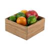 Restaurantware Eco Display 6.5 Inch x 6.5 Inch x 3.75 Inch Bamboo Condiment Container 1 Deep Spice Box - Medium Chip-Resistant Natural Bamboo Bamboo Organizer Box For Seasoning Spices Condiments view 1