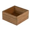 Restaurantware Eco Display 6.5 Inch x 6.5 Inch x 3.75 Inch Bamboo Condiment Container 1 Deep Spice Box - Medium Chip-Resistant Natural Bamboo Bamboo Organizer Box For Seasoning Spices Condiments view 2