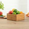 Restaurantware Eco Display 6.5 Inch x 6.5 Inch x 3.75 Inch Bamboo Condiment Container 1 Deep Spice Box - Medium Chip-Resistant Natural Bamboo Bamboo Organizer Box For Seasoning Spices Condiments view 4