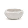 WGV Geometric Ceramic Vase, Width 7.7", Height 3.4", White Bowl Pot, Planter for Wedding Event Office Home Decor, Art Design, 1 Piece view 1