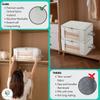 2 Pack Clothing Storage Bags Clothes Organizer folding fabric bags for sweaters, clothing, garment, bedding, quilt, linens, large folding organizers with zip & window, mothproof underbed space savers view 4