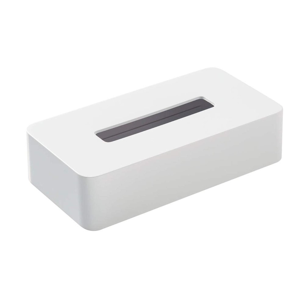 OHE Smart Home II Tissue Case, White, Approx. Height 9.6 x Width 5.1 x Height 2.8 inches (24.5 x 13 x 7 cm), Paper Holder, Tissue Box, Magnetic, Simple, Made in Japan