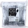 Nagao 200818 Disposable Spoons, 6.3 inches (16 cm), Black, Individually Packaged, Set of 100 view 3