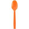 Nagao 200821 Disposable Spoons, 6.3 inches (16 cm), Orange, Individually Packaged, Set of 100 view 1