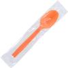 Nagao 200821 Disposable Spoons, 6.3 inches (16 cm), Orange, Individually Packaged, Set of 100 view 2