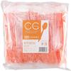 Nagao 200821 Disposable Spoons, 6.3 inches (16 cm), Orange, Individually Packaged, Set of 100 view 3