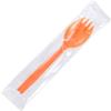 Nagao 200861 Disposable Spoons, 6.3 inches (16 cm), Orange, Individually Packaged, Set of 100 view 2