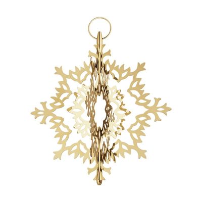 Georg Jensen Holiday Gold Ice Flower Christmas Tree Topper