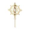 Georg Jensen Holiday Gold Ice Flower Christmas Tree Topper view 2